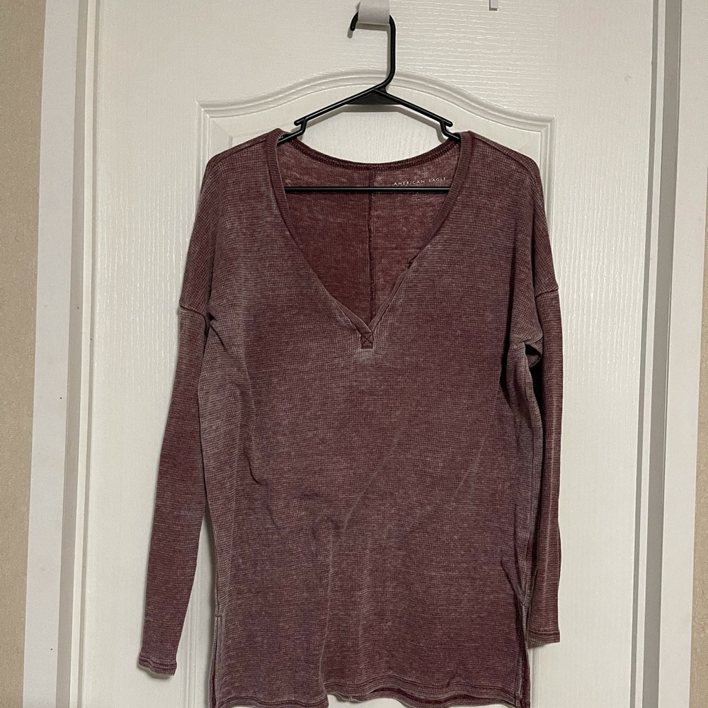 distressed long sleeve